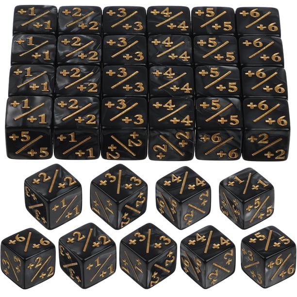 24 fichas de dados acrílicos para juegos de cartas, juguetes educativos para niños