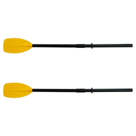WEUVEB 1 Pair French Style Boat Paddles Black Plastic Detachable for Kayak Canoe Rowing Accessories