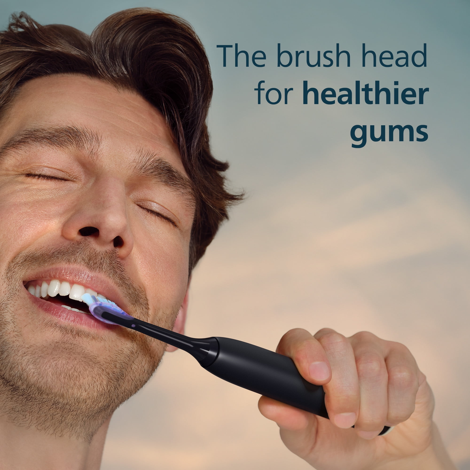 Philips Sonicare G3 Two-In-One - Genuine Replacement Electric Toothbrush Heads, Black, 2 Pack, HX9052/95