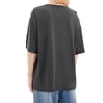 thumbnail image 3 of Lovito Letter Basic Oversize T-Shirt, 3 of 5