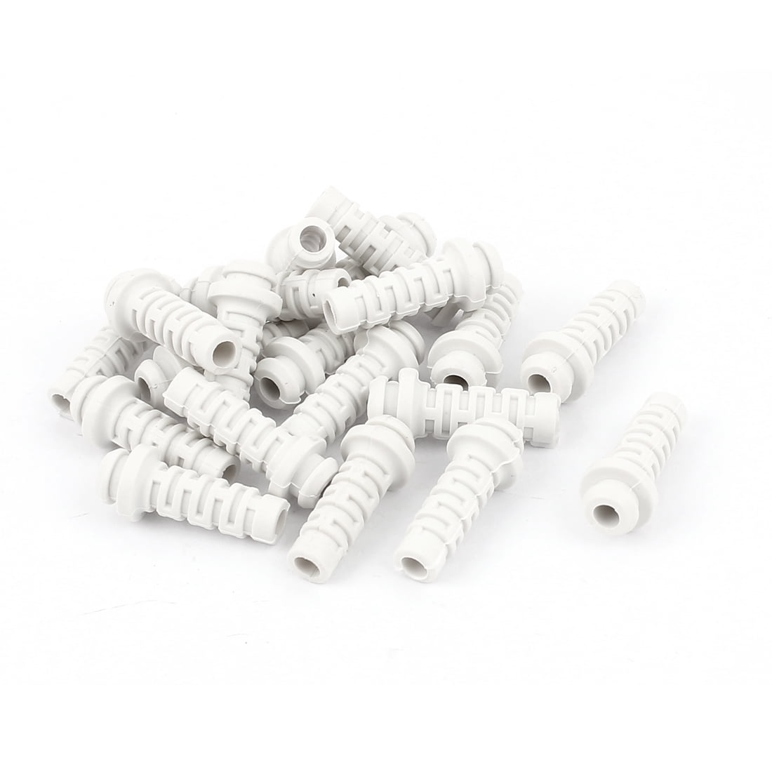 20 piezas de protector de cable de goma de 27 mm x 7 mm x 4 mm para cargador de teléfono celular