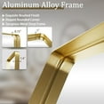 thumbnail image 4 of Large Bathroom Mirror 30x56 inch, Gorgeous Deep Frame Wall Vanity Mirror for Over Sink with Shatterproof Tempered Glass, Hanging Horizontal or Vertical, Gold, 4 of 14