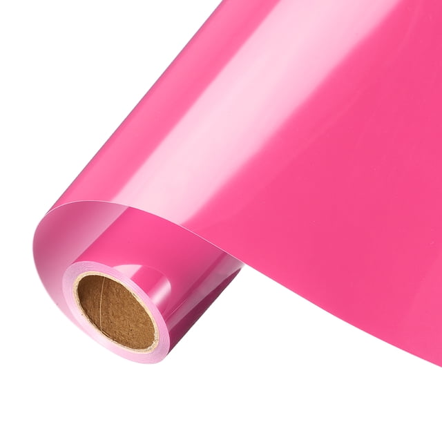 Vinilo de Transferencia de Calor Rosa Fluorescente Uxcell, Rollo de Vinilo de 10 Pulgadas x 8 pies