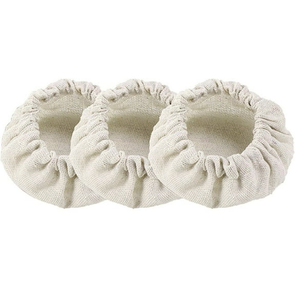 Cloth Covers for Jar, Jar Caps Cloth Jar Lids Reusable Elastic Jar Top Breathable Fabric Jar Covers Fit 3 to 4 inches in Diameter Jar Mouth Fermentation Tanks, 1/3Pcs, Easy to Use(3pcs,3.9x3.9")