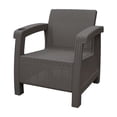 thumbnail image 6 of Ourea 4PC Espresso Conversation Patio Set with Sage Green Cushion, 6 of 12
