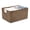 Coffee-Medium,13.4"x9.4"x 6.7", variant on Seagrass Storage Baskets Bin For Shelf Handwoven Wicker Built-in Handles Rectangular Closet Bedroom Organizer Box Multipurpose Basket 16.1"l X11.8"w X7.7"h