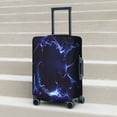 thumbnail image 6 of Hirioo Blue thunder bolt light for Elasticity Suitcase Cover (No luggage Included) Durable Luggage Protector Fits 18-32 Inch Luggage-Small, 6 of 7