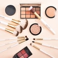 thumbnail image 2 of SACE LADY 10PCS Makeup Cosmetic Brushes Kit Set Foundation Concealers Eye Shadows Brow/ Fan Brush/ Angled Shading Brushes for Beginner Salon Show Performance Daily Use Portable, 2 of 8