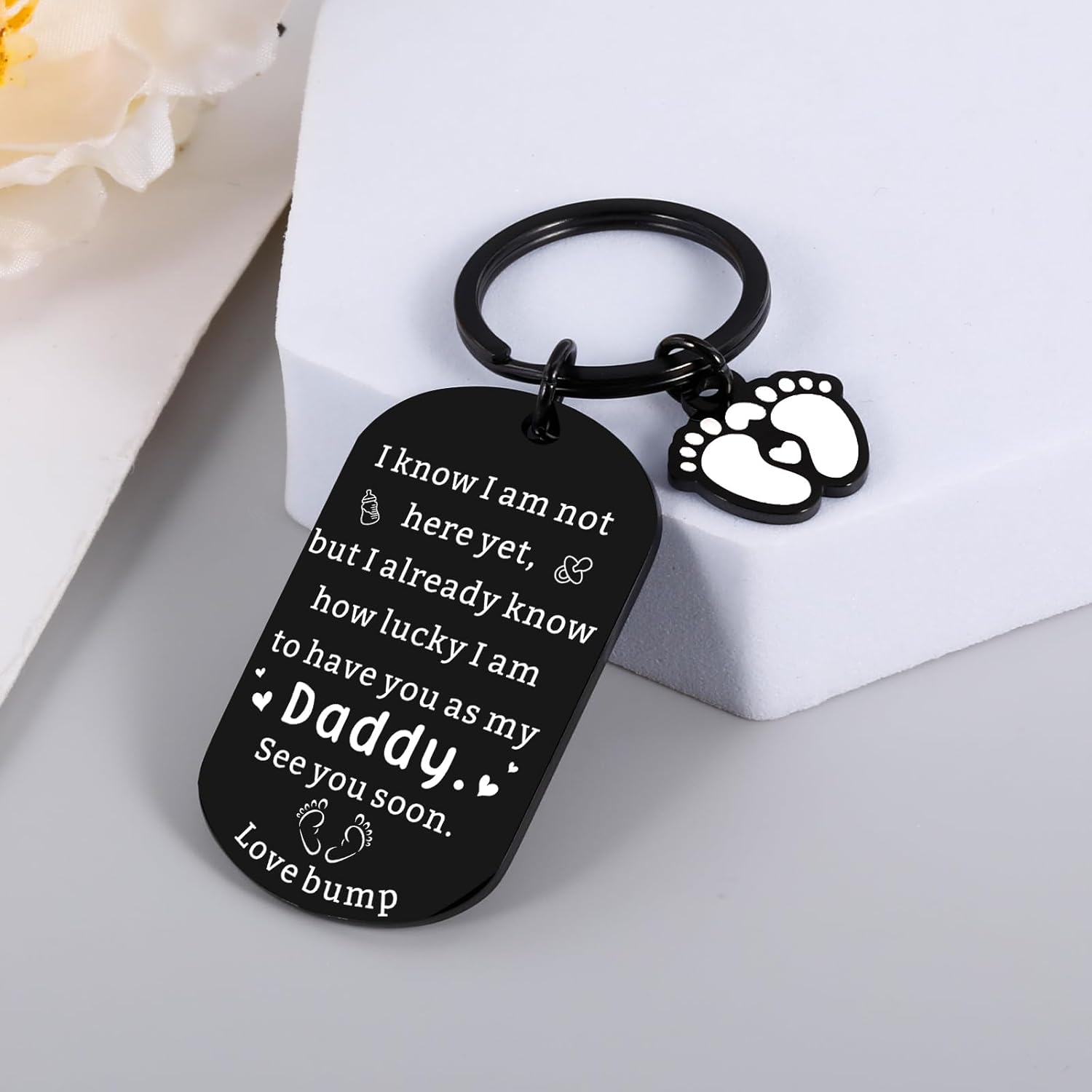 Brothers First Fathers Day First Time Father Gifts, Fathers Day Dad Gifts For Men New Dad Key Chain, Daddy To Be Keychain Gift For Him Anniversary Unique Gift For Expecting Father Pregnancy