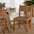 thumbnail image 2 of bali & pari Prita Bohemian Paper Loom and Natural Mahogany Wood Dining Chair, 2 of 22