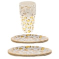 thumbnail image 3 of EeaseCA 30Pcs Disposable Paper Plates Paper Cups Party Dinnerware Tableware Party Supplies, 3 of 7