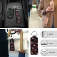 thumbnail image 6 of Jeiento Ladybug Car Seat Cover Full Set with Steering Wheel Cover Seat Belt Cover Armrest Cover Spiral Line Coaster Auto Keychain Holder Lip Balm Holder, 13 PCS Auto Accessories Decor, 6 of 8