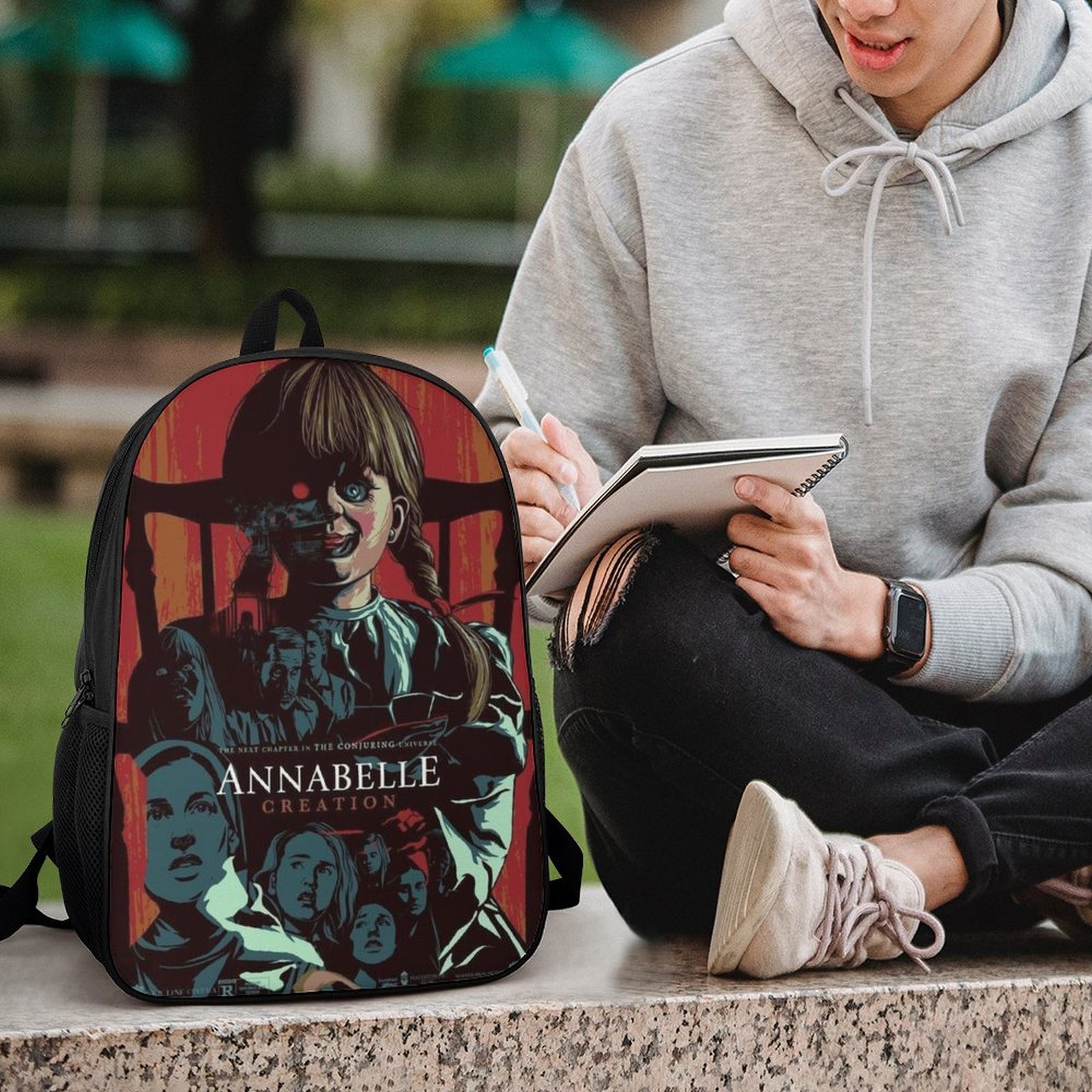 Annabelle Backpack, Horror Movie Computer Backpack, Large 