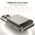 thumbnail image 2 of Kuulaa 10000mAh 0.5in Ultra Slim Magnetic Power Bank, 15W Magnetic & 20W PD Fast Charging Compatible for iPhone 17/16/15/14, Samsung S24/S23 & Android, 2 of 7