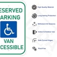thumbnail image 2 of ADA CENTRAL SIGNS - Handicap Reserve Parking Van Accessible Sign R7-8 - ADA Compliant Digitally Printed Text Wall Signs - Handicap Van Accessible Signs Used for Public Reserved Parking, or Outdoor, 2 of 7