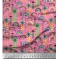 thumbnail image 1 of Soimoi Velvet Fabric Leaves & Floral Clip Art Decor Fabric Printed Yard 58 Inch Wide, 1 of 3