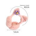 thumbnail image 2 of Orejeras mullidas para clima frío para mujer, diadema cálida para invierno, calentadores de orejas holgados y bonitos, 2 of 5
