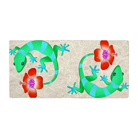 Lizard Bath Towel CafePress - Blue And Green Lizard - Large Beach Towel, Soft 30