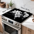 thumbnail image 4 of Stove Top Cover for Home Decoration Kitchen Pad Non-Stick Washable Cooktop Covers Countertop Protector Keep Stove Clean 28"x20" (White floral-2), 4 of 7