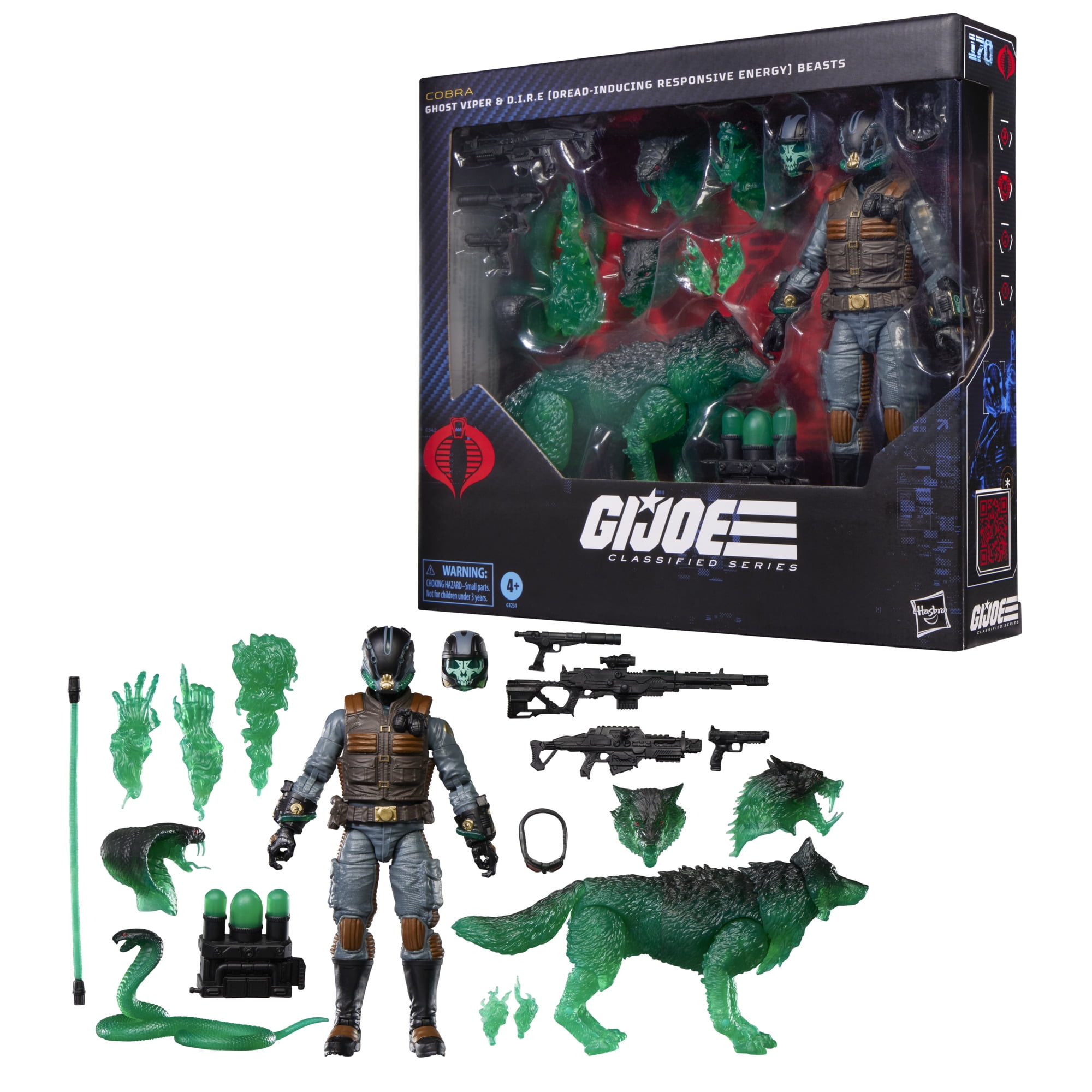 giジョー　クラシファイド　ゴーストバイパー　ハズブロ　6インチ　フィギュア G.I. Joe Classified Series 170, Ghost Viper & D.I.R.E. (Dread