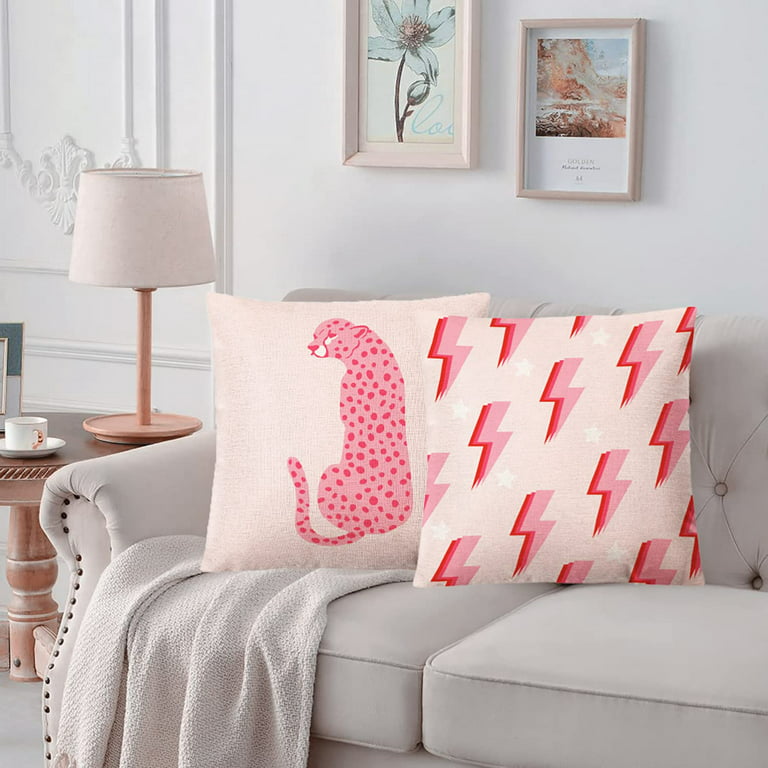 Pink Preppy Floral Throw Pillows, Pink Preppy Room Decor Couch Pillows –  Literally Pretty