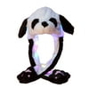 Cute LED Plush Hats Rabbit/Panda/Elves Jumping Ear Glowing Funny Hat for Cosplay Party