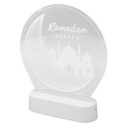 

Eid Ramadan Decorative Light Acrylic 3D Eid Mubarak LED Lamp For Bedroom