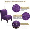 thumbnail image 3 of Armless Chair Slipcover Stretch Armless Accent Chair Cover - Removable Washable Furniture Protector for Living Dining Room - Slipper Chair Slipcover Without Arms, 2Pcs, 3 of 7