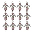 thumbnail image 2 of 12pcs Charms Colgantes de Hadas Antiguo Manualidades de de árbol de Navidad - Púrpura Sunnimix Encantos de ángel facetados de cristal, 2 of 8