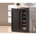 thumbnail image 2 of Baxton Studio WI5377 Espresso Shoe-Rack Cabinet - 45.1 x 30.75 x 15 in., 2 of 5