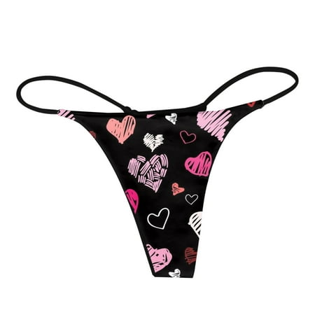 

Womens Seamless Underwear Valentine Day Thongs For Women T Back Panties Low Waisted Stretch Straps Seamless Thongs Underwear Women