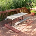 thumbnail image 2 of LIFETIME Rectangular 6 Foot Outdoor Picnic Table in Bronze Sand, 2 of 7