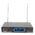 thumbnail image 3 of Micrófono dual inalámbrico portátil UHF, micrófono Karaoke con receptor (EE. UU. 100-240V), 3 of 8
