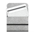 thumbnail image 5 of Keyboard Storage Bag Chemical Fiber Rectangle Dustproof Keyboard Carring Bag with Elastic Bandage for Outdoor 108 Keys Light Grey, 5 of 5
