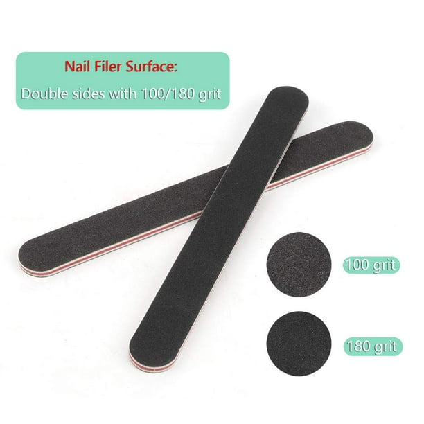 Cribun 12pcs Professional Nail File Set Nail Files Buffers Double Sided Emery Board 100 180 Grit Nail Buffering Files For Home And Salon Use Professional Nail Files For Acrylic False Nails Cribun 12pcs Professional Nail File Set Nail Files Buffers Double Sided Emery Board 100 180 Grit Nail Buffering Files For Home And Salon Use Professional Nail Files For Acrylic False Nails