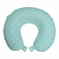 thumbnail image 1 of Nautical Travel Pillow Neck Rest, Sea Ocean Theme Repetitive Anchors Pattern in Aquatic Tones, Memory Foam Traveling Accessory Airplane and Car, 12", Pale Seafoam Pale Teal, by Ambesonne, 1 of 2