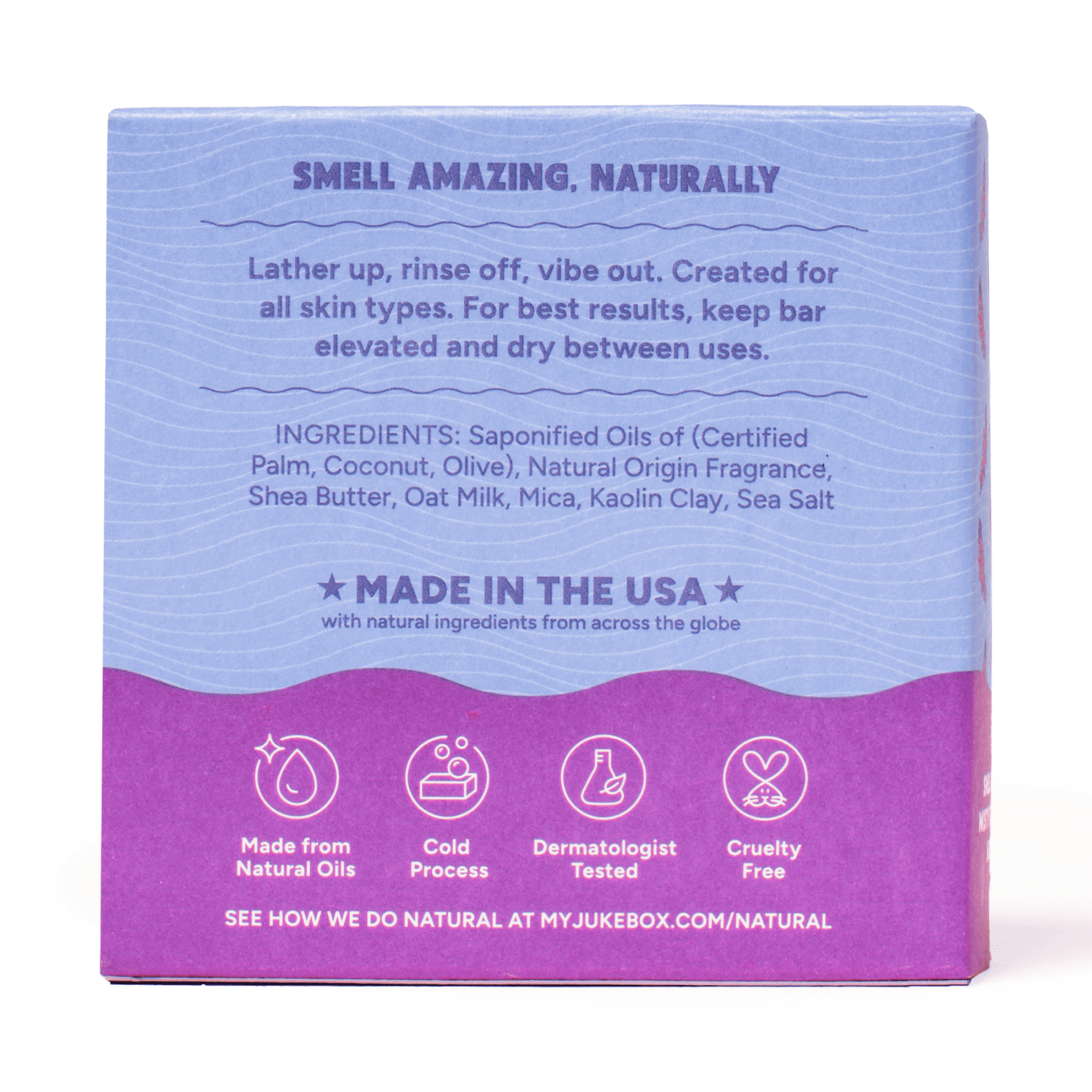 Jukebox Womens Bar Soap, Natural Bar Soap for Women, Mystic Lavender, 5 Oz