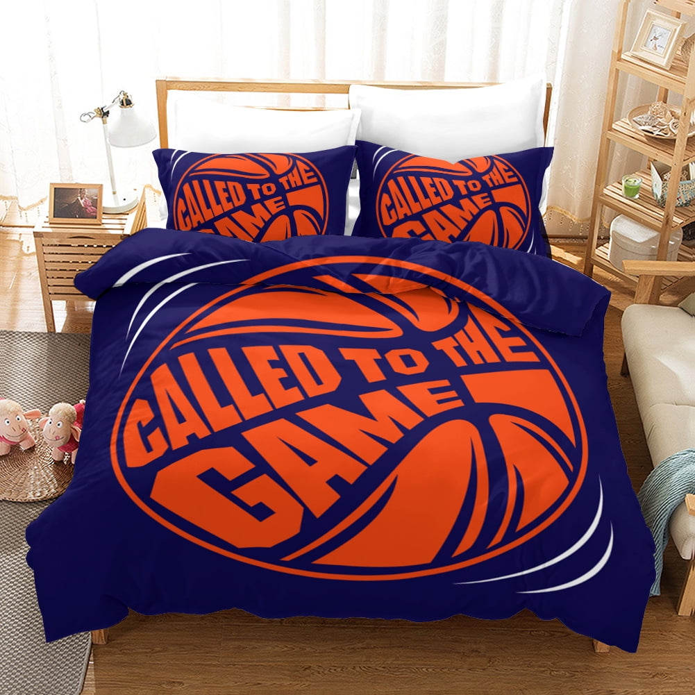 Boys Basketball Quilt Cover 3D Print Sports Theme Duvet Cover Sports