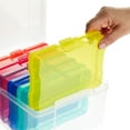 thumbnail image 6 of Paper Junkie Photo Storage Box - 4 x 6 in Clear Plastic & 6 Multicolor Inner Cases - Snap-Close Photo Storage Containers & Sticker Box, 6 of 10
