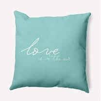 16"x16" Simply Daisy Valentines Love in the Air Poly Accent Pillow, Blue Qty 1