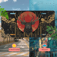 thumbnail image 5 of 1 Pcs 2D Flat License Plate Covers & Frames, Deer Head Against Red Moon For Decorative Front, Waterproof For Decoration Aluminum License Plate Covers & Frames Cover For Men Women, 12" X 6", 5 of 7