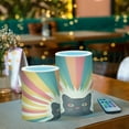 thumbnail image 3 of Yayeee Flameless Candles with Remote Flickering Battery Operated Multi Color Changing, Colorful Black Cat, 3 of 7