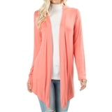 Cardigan Zenana Pour Femmes Taille Plus - Manches Longues En Rayonne, Ouvert Devant - Taille 2XL - Neuf