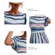 thumbnail image 4 of Vestido de verano informal, vestido de verano de manga corta para mujer, vestido informal, vestido de verano diseñado meticulosamente, 4 of 5