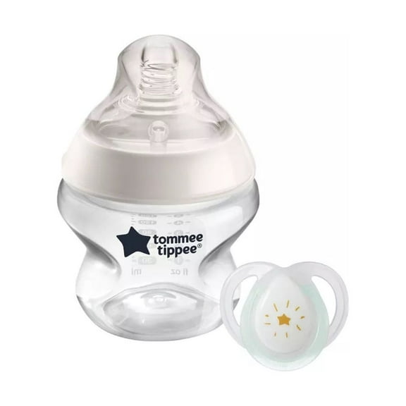 Tommee Tippee Natural Start Baby Bottle, 0 Months Plus, Pack of 1, 5oz Baby Bottle, Slow Flow Breast-Like Nipple for Natural Latch, Anti-Colic Valve