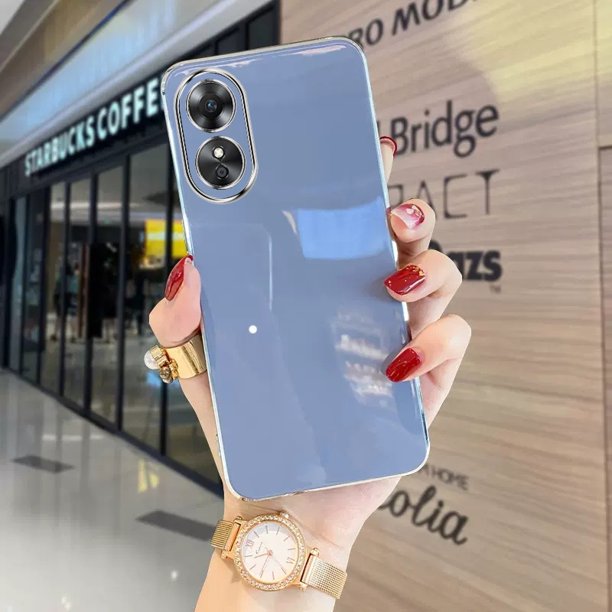 Funda OPPO A17 A16 A57 A77 A15 Funda De Teléfono Móvil Lateral Recta De Moda ZBB