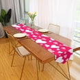 thumbnail image 3 of GZHJMY Valentines Heart Love Table Runner Seasonal Table Cloth Runner for Kitchen Dining Table Wedding Party Holiday Coffee Dining Home Decor 13 x 70 Inches, 3 of 7