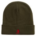 thumbnail image 5 of Hoopoe Logo Embroidered 12 Inch Long Knitted Beanie - Olive OSFM, 5 of 5