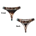 thumbnail image 3 of Balery Cat Asleep Among Flowers Tangas de Algodón para Mujer con Estampado – Ropa Interior Sexy, Transpirable, G-string-XX-Large, 3 of 6