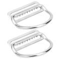 thumbnail image 2 of 2 piezas de tope para cinturón de pesas, anillo en D doblado con hebilla de acero inoxidable, correas de buceo, accesorios para arnés de escalada, 2 of 14